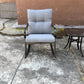 Rocker Set Chair and Teapoy Medium Grey