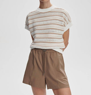 Varley - Blusa de malha listrada Ciara