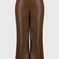 Joseph Ribkoff - Leatherette Wide-leg Pull-on Pants