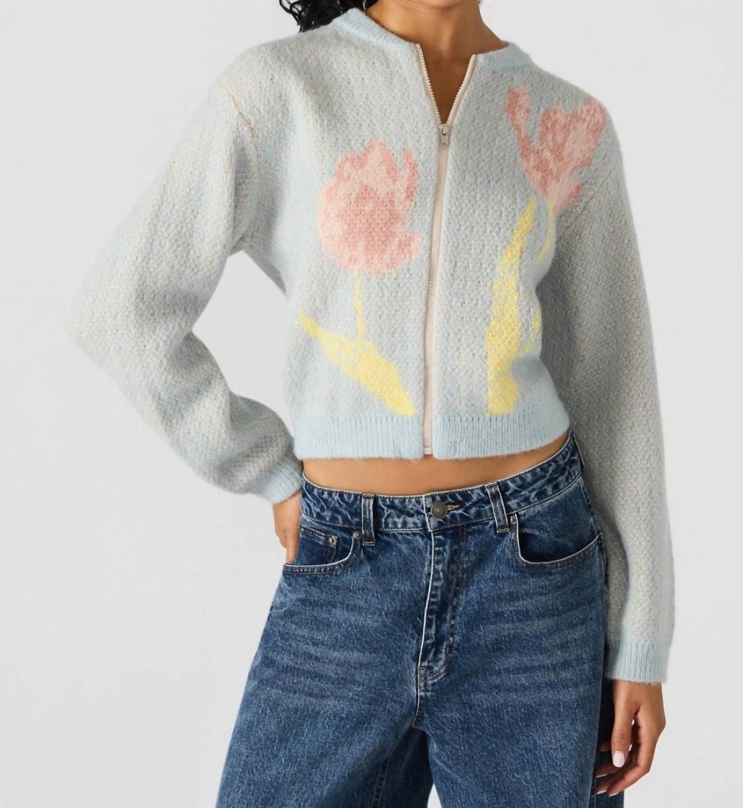 Steve Madden - Jena Long Sleeve Sweater Jacket