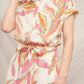 En Creme - Eliza Tropical Print Romper