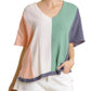 Umgee - Color Block Gauze Top
