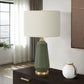 Lighting, Table Lamp, Green Ceramic, Contemporary - Green