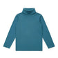Bonton - Kid's Organic Cotton Ribbed Turtle Neck Sweatshirt