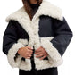 Free People - Kiki Faux Leather Sherpa Jacket