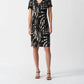 Joseph Ribkoff - Tropical Print Silky Knit Shift Dress