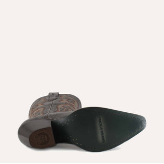 Buck &amp; Brana - Botas de vaqueira de couro fino Tessa