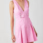 Baby Pink - Leyla Sleeveless Skater Dress