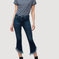 Frame - Le Crop Mini Boot Shredded Raw Jean