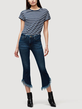 Moldura - Le Crop Mini Boot Jeans Rasgado Cru