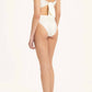 Adriana Degreas - Solid High Leg Matelasse Swimsuit