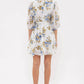 By The River - Floral Peasant Mini Dress