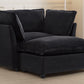 Modern Armchair Sofa 47" Cozy Upholstered Sofa Chair with Movable Ottoman