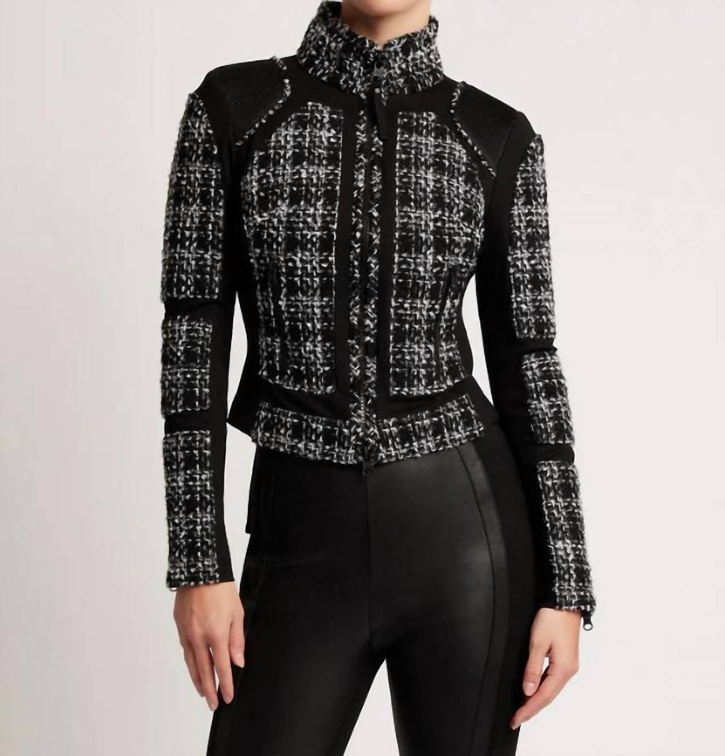 Blanc Noir - Boucle Moto Mesh Jacket