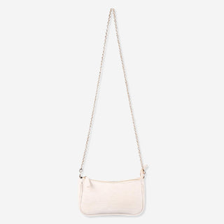 Riah Fashion - Bolsa conversível em couro sintético com textura de crocodilo
