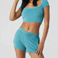 Alo Yoga - Terry Beachside Short Sleeve Top