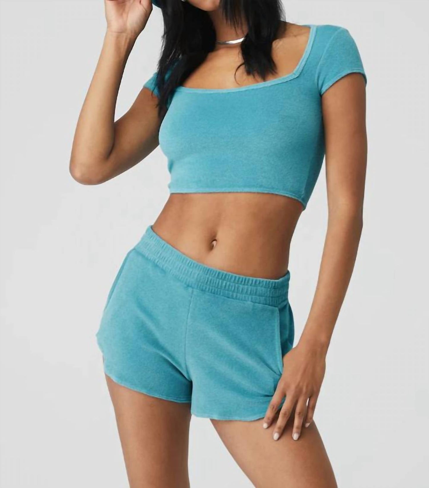 Alo Yoga - Terry Beachside Short Sleeve Top