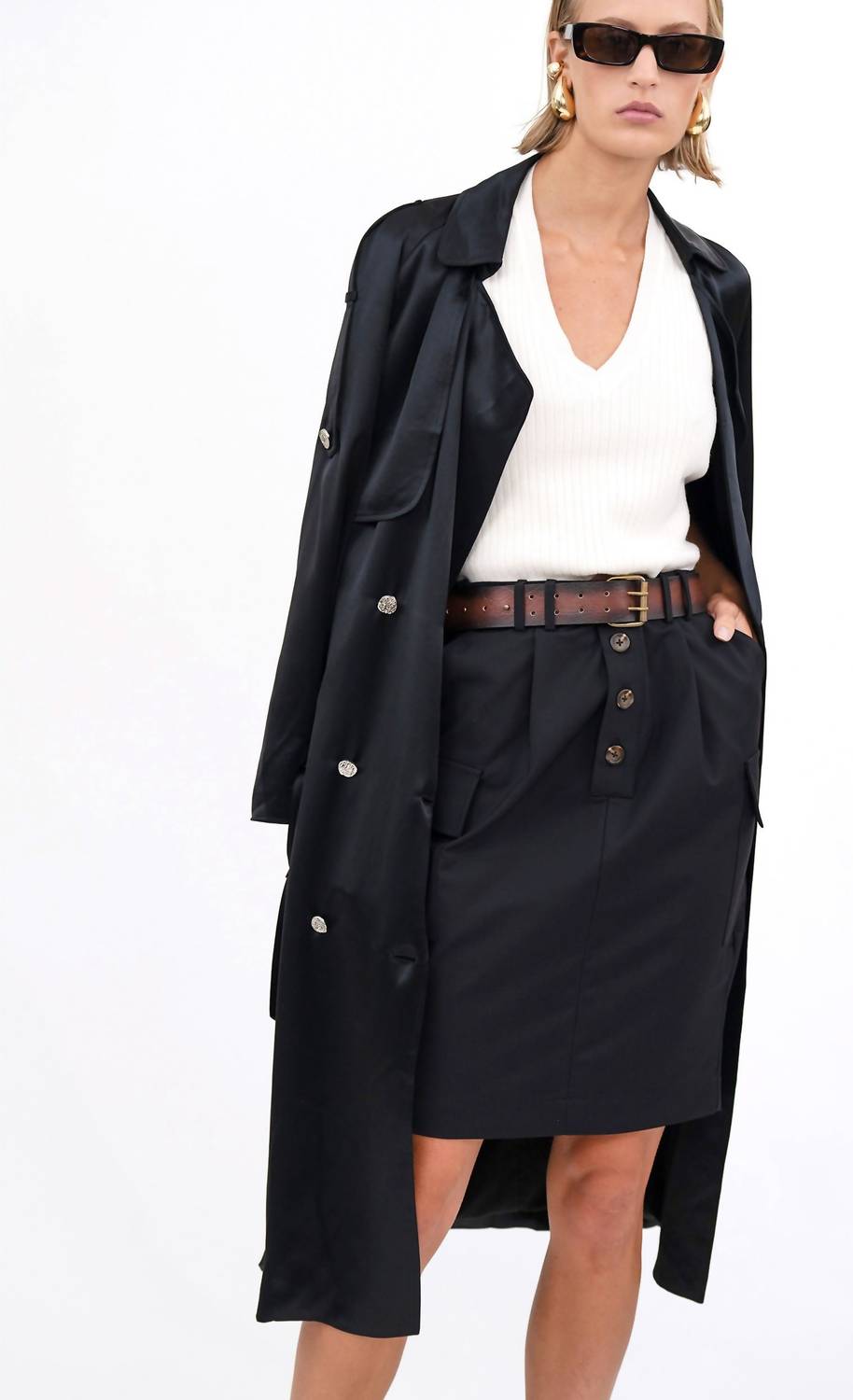 Nonchalant Label - Violet Trench Coat