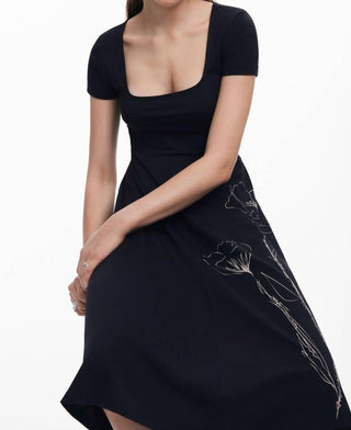 Desigual - VESTIDO MIDI DECOTE BAIXO