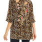 Adore - Velvet Floral Embroidered Blouse
