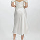 Amsale - Off The Shoulder Bias Cut Wedding Dress
