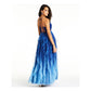Vestido de malha com babados e glitter Teeze Me feminino, azul, tamanho 11