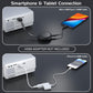 Miniprojetor GKLPO 1080P com tela de projeção, zoom de 50%, projetor de filmes portátil para ambientes externos, compatível com TV Stick, videogames, HDMI, USB, smartphone