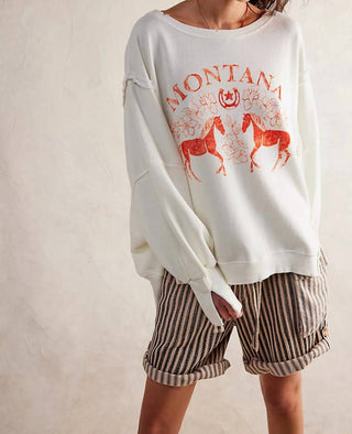 Free People - Moletom com estampa Camden