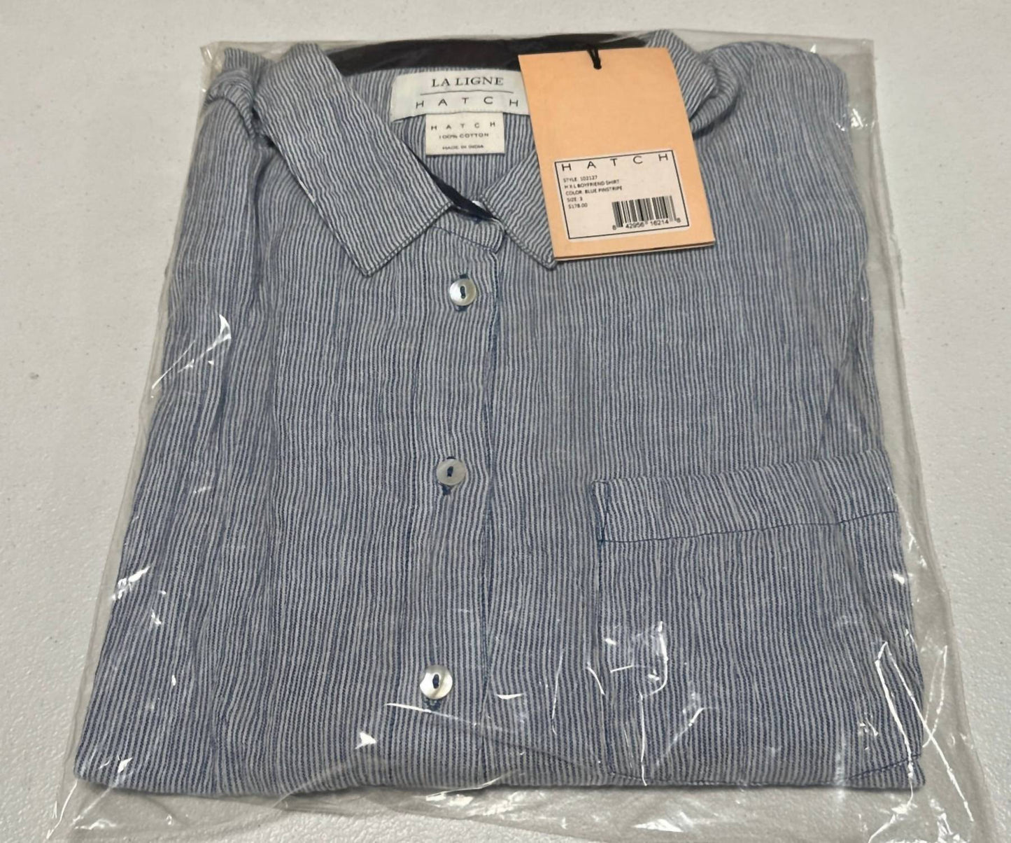 Hatch - Pinstripe Boyfriend Shirt