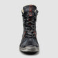 Kcr Group - Men's Tall Comfort Thick Wool-lined Zip-up Leather Boots