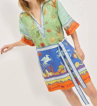 Alemais - Mini Vestido Surrealista de Verão V