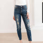 Judy Blue - Mid Rise Destroyed Relaxed Fit Jeans