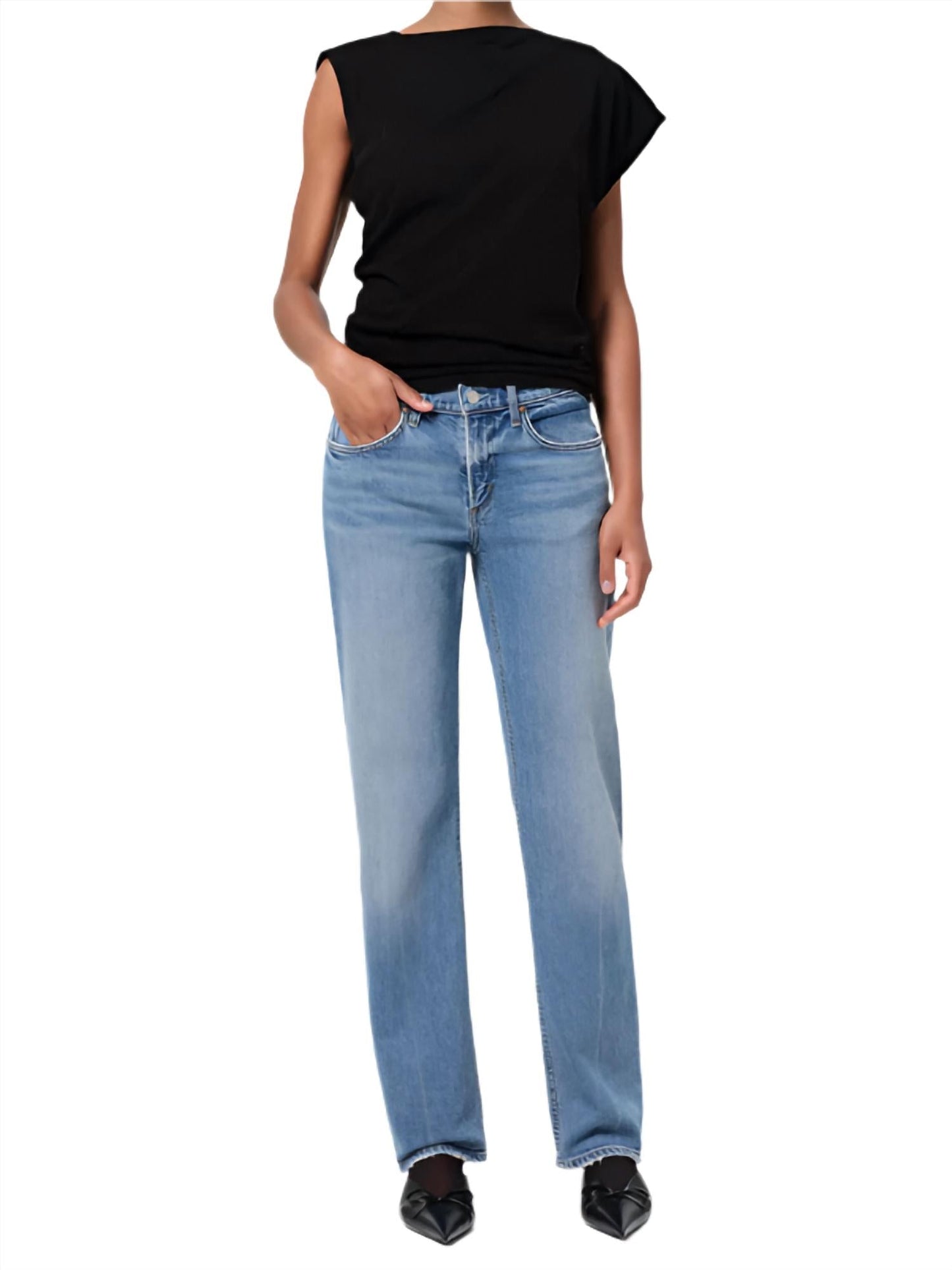 Agolde - Low Rise Slim Stretch Jeans