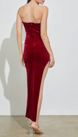 Do+Be - Strapless Asymmetrical Maxi Dress