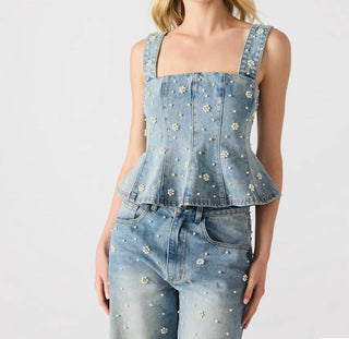 Steve Madden - Blusa jeans Penelopi