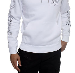 Moletom com capuz masculino Sean John Multi Tiger, branco, tamanho XXX-G