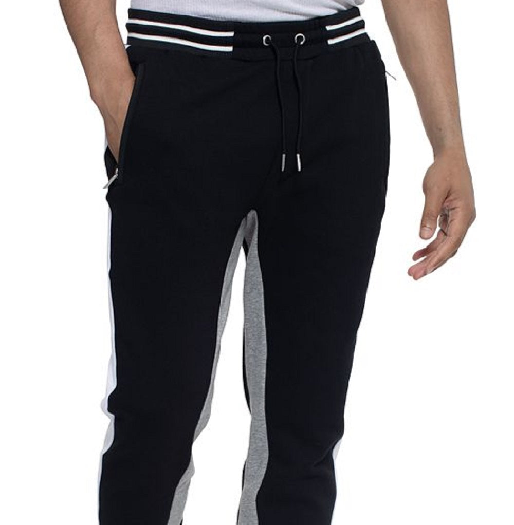 Calça jogger masculina Sean John Colorblocked cinza tamanho XXXX-G