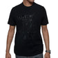 Camiseta masculina Sean John Positive Vibes Pony Hair Graphic, preta, tamanho XXX-G