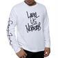 Camiseta Sean John Masculina Manga Longa Bordada em Alto Relevo Branca Tamanho XXG