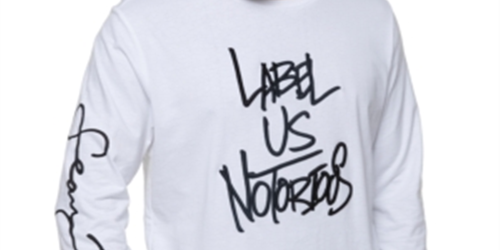 Camiseta Sean John Masculina Manga Longa Bordada em Alto Relevo Branca Tamanho XXG