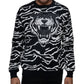Suéter Sean John Masculino Big &amp; Tall Tiger Jacquard Knit Preto Tamanho Médio