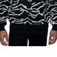 Suéter Sean John Masculino Big &amp; Tall Tiger Jacquard Knit Preto Tamanho Médio