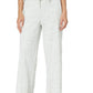 Calça de moletom feminina B New York Eco Raw Edge cinza, tamanho médio