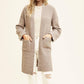 Wishlist - Brushed Ribbed Knit Long Cardigan