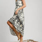 Umgee - Sale Abstract Print Midi Dress
