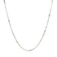 10k White Gold Adjustable Box Chain 0.85mm