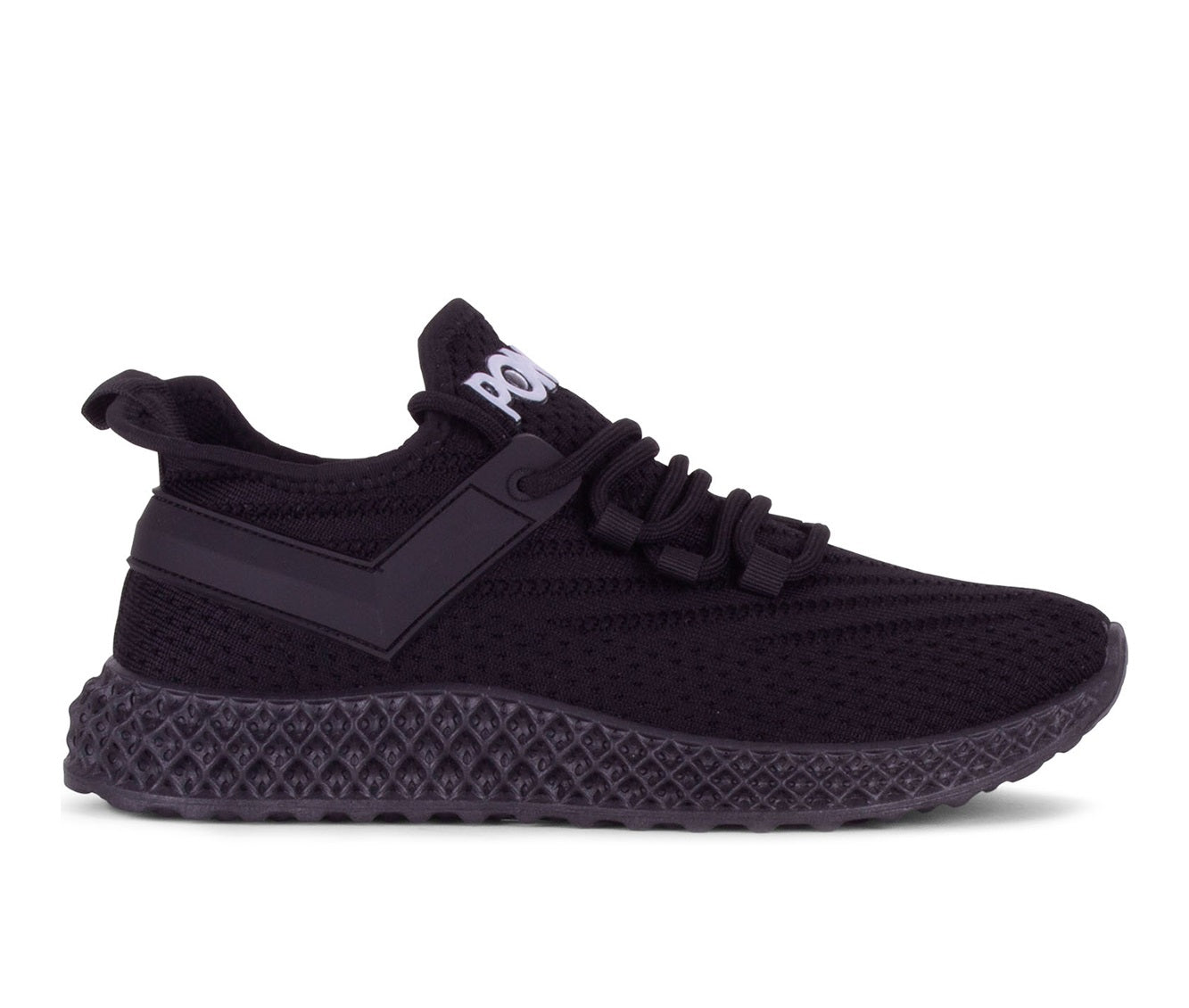 Tênis de malha feminino Pony, preto, tamanho 7,5 m