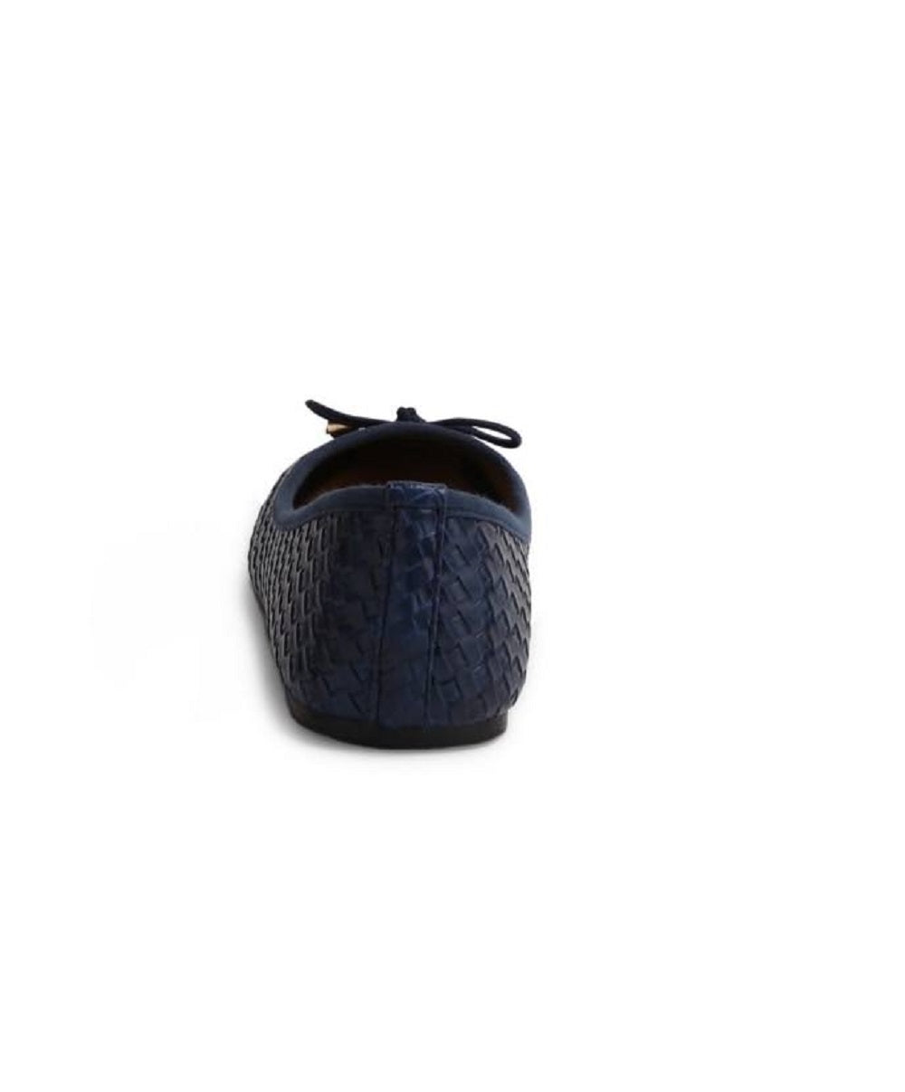 Sapatilhas de balé femininas Wanted Bellissa Woven, azuis, tamanho 8,5 m