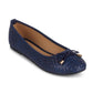 Sapatilhas de balé femininas Wanted Bellissa Woven, azuis, tamanho 8,5 m