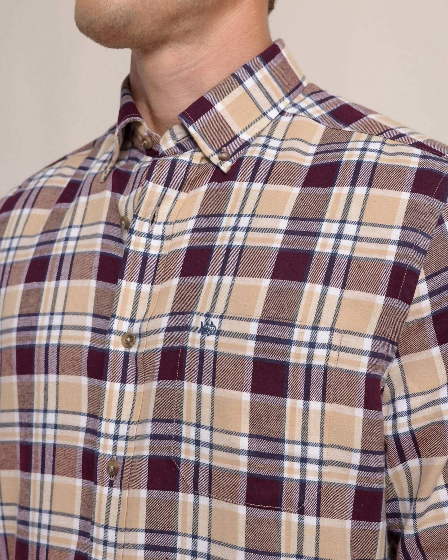 Southern Tide - Men's Sweetgrass Plaid Beach Flannel Sport Shirt